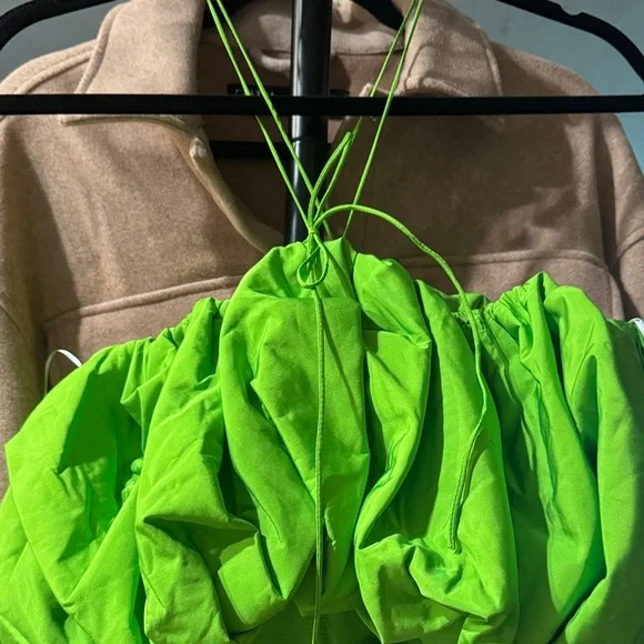 Zara Bright Green Crop Top - Picture 7 of 7